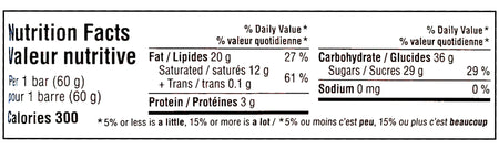 MR BEAST FEASTABLES Dark Chocolate Bar, 60g/2.1 oz. Bar - Nutrition Facts