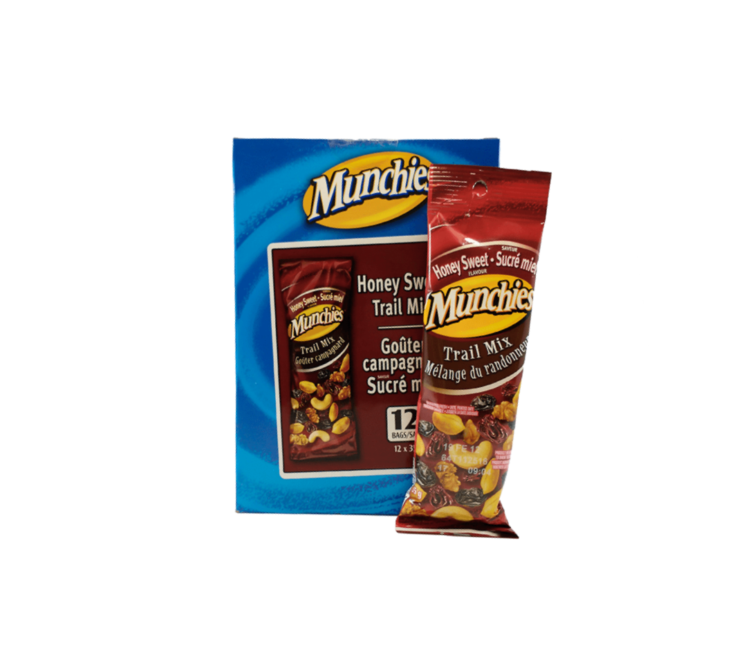 Munchies Honey Sweet Trail Mix Snacks ( 12ct x 35g/1.2 oz) {Imported from Canada}