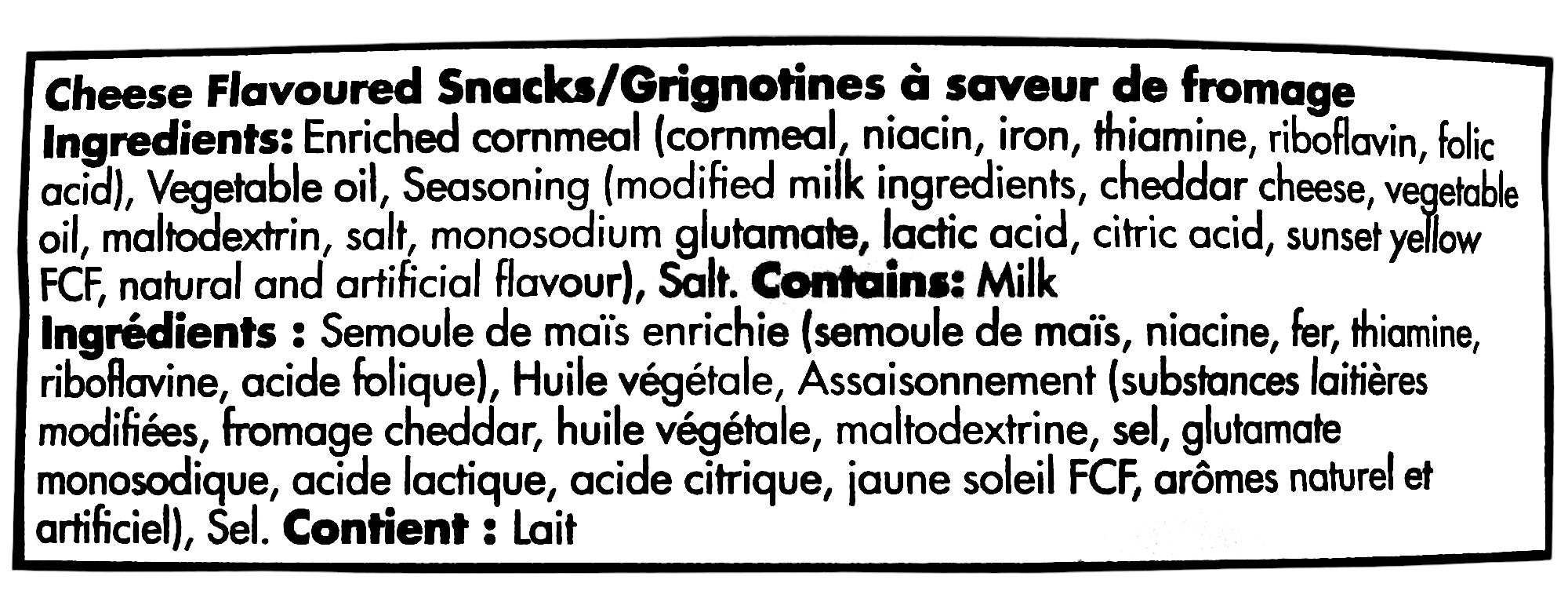 Munchies Original Snack Mix, Doritos, Cheetos, Sun Chips & Rold Gold, 1.1kg/2.4 lb., Doritos Nacho Cheese ingredients