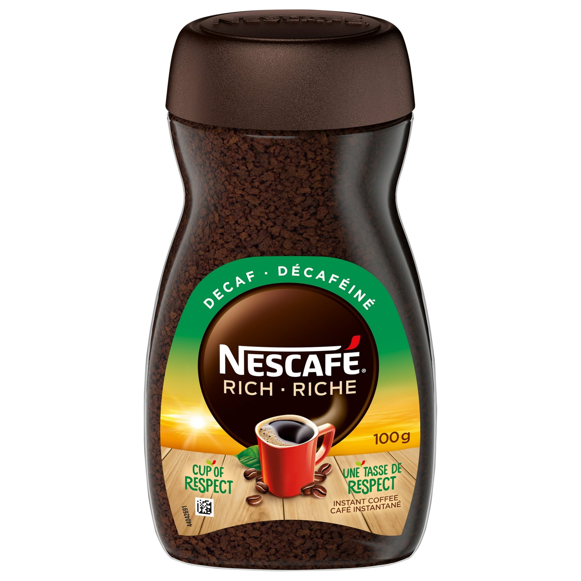 NESCAFÉ RICH Decaffeinated Instant Coffee 100g/3.5oz Front