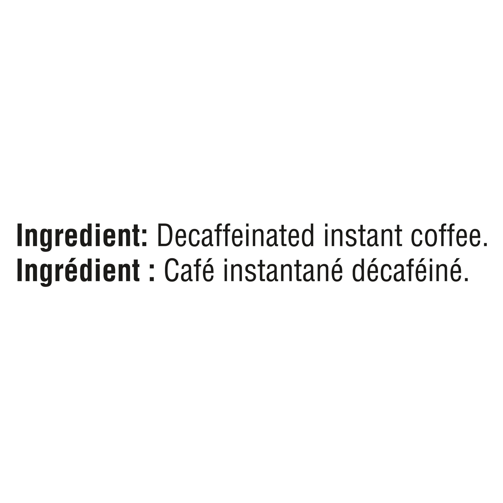 NESCAFÉ RICH Decaffeinated Instant Coffee 100g/3.5oz Ingredients