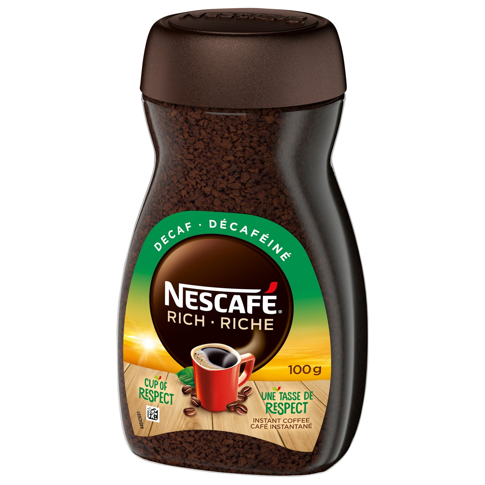 NESCAFÉ RICH Decaffeinated Instant Coffee 100g/3.5oz Left Side