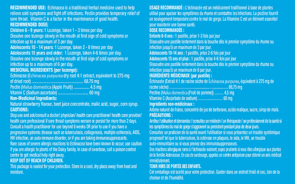 Kerr's Cold and Sore Throat Lollypop Strawberry Lozenges, 15 count