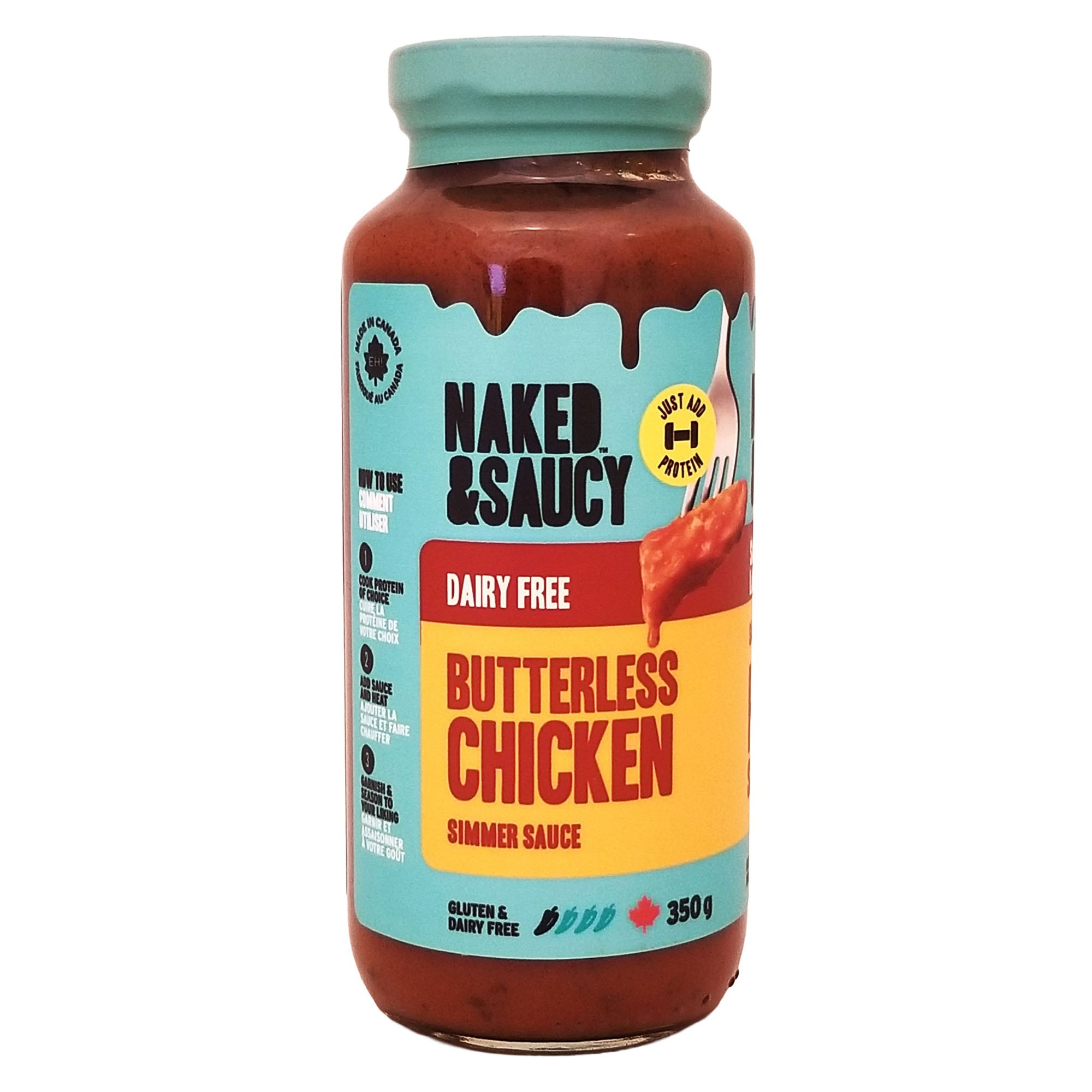 Naked & Saucy Butterless Chicken Simmer Sauce 350 g (12.3 oz)