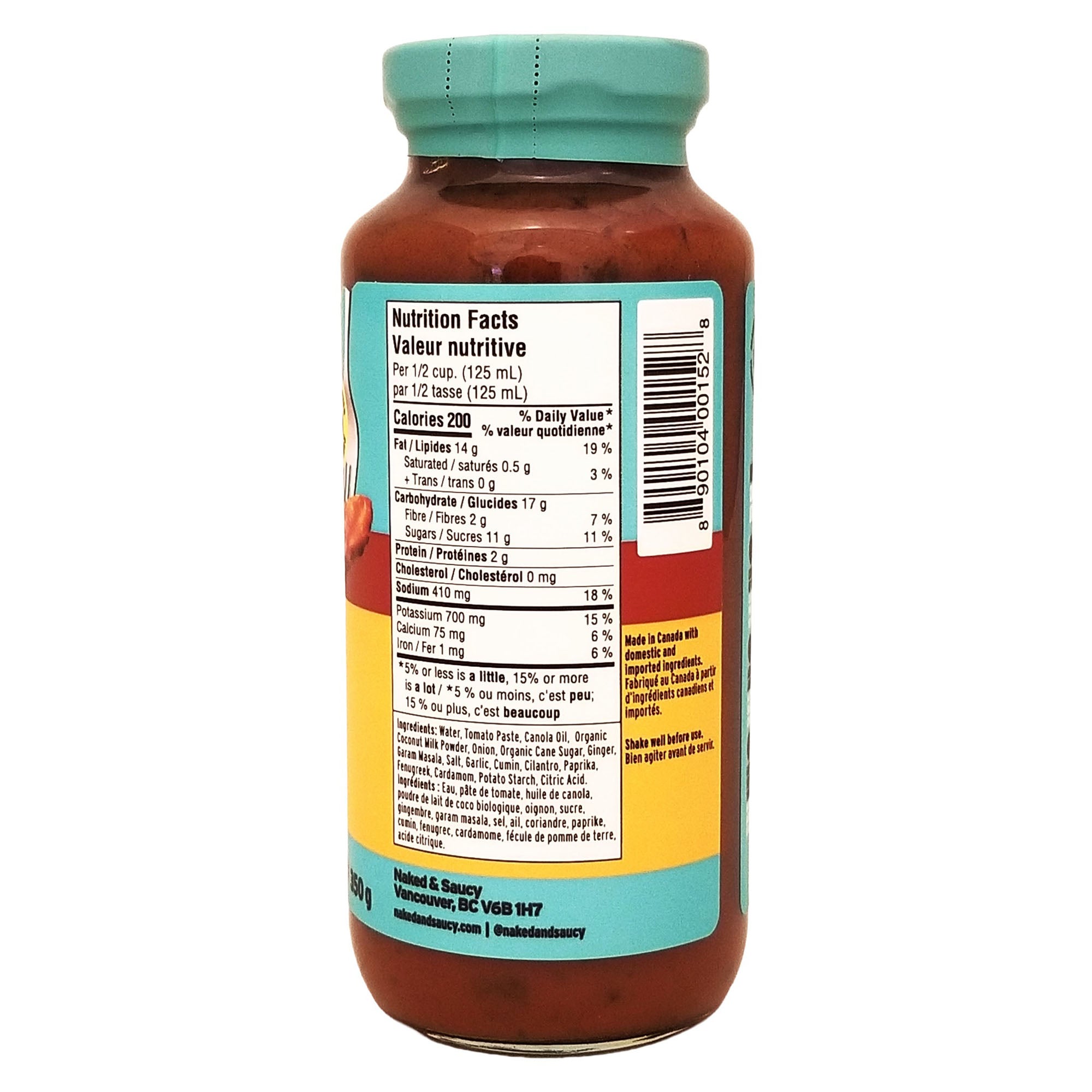 Naked & Saucy Butterless Chicken Simmer Sauce 350 g (12.3 oz)