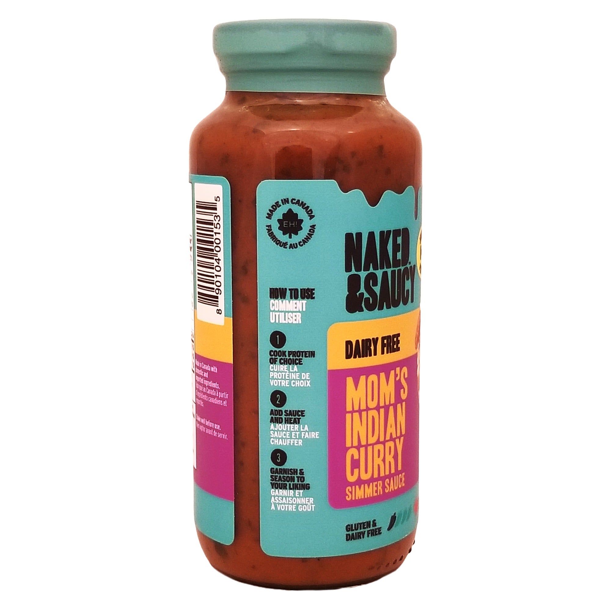 Naked & Saucy Mom's Indian Curry Simmer Sauce 350 g (12.3 oz)