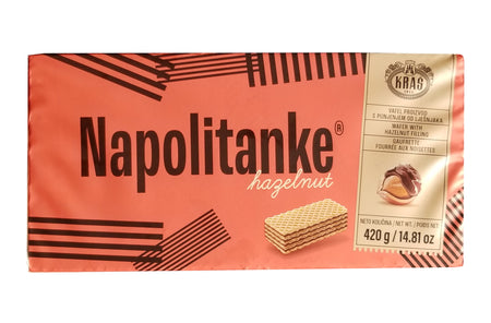 Napolitanke Hazelnut Wafers, 420g/14.8 oz. Box