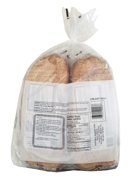 Natural Bakery Mulitgrain Rye Bread, 990g/31.7 oz., 2pk {Imported from Canada}