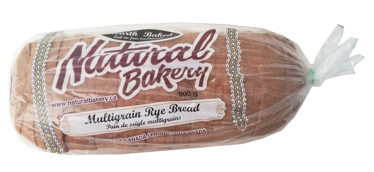 Natural Bakery Mulitgrain Rye Bread, 900g/31.7 oz., Single Loaf, Sliced {Imported from Canada}