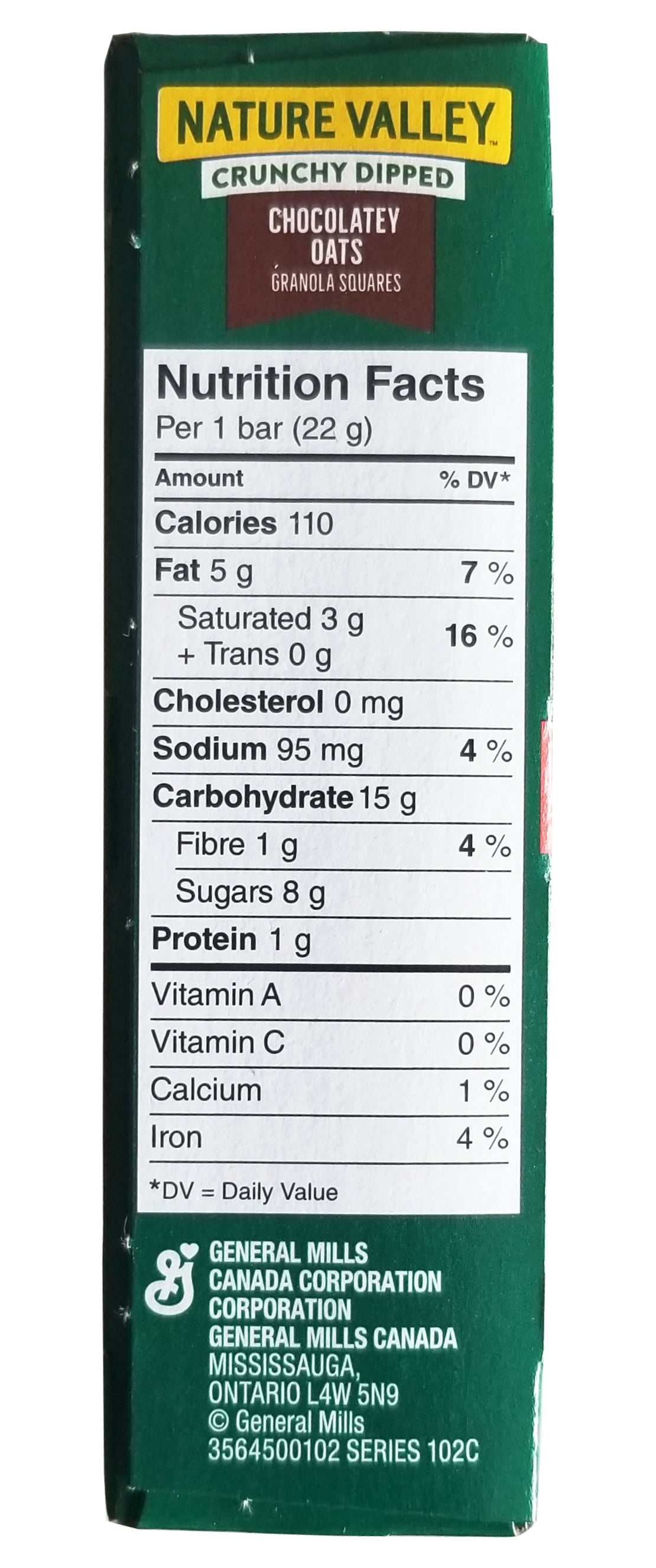 Nature Valley Crunchy Dipped Chocolatey Oats Granola Squares, 132g/4.6 oz. {Imported from Canada}