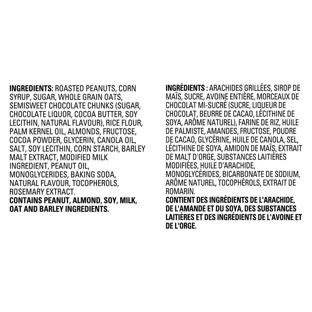 Nature Valley Sweet & Salty Dark Chocolate Nut Granola Bars, 6 Count, 210g/7.4 oz Ingredients