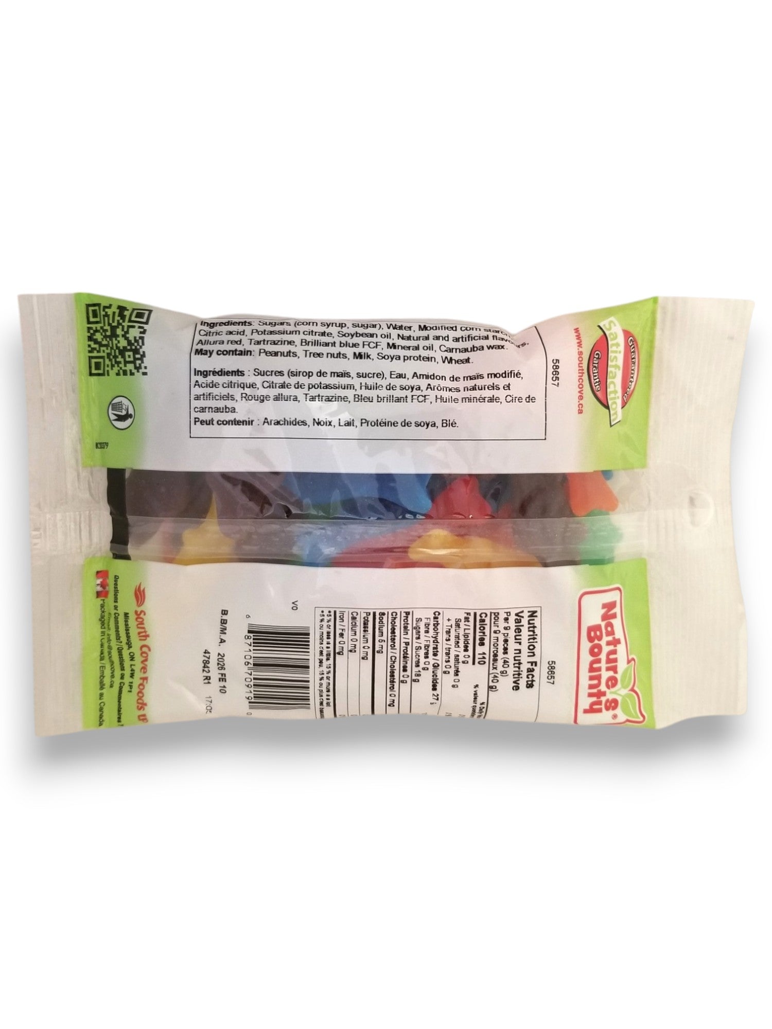 Nature's Bounty Assorted Fish, 140g/5 oz. - Back Of Bag