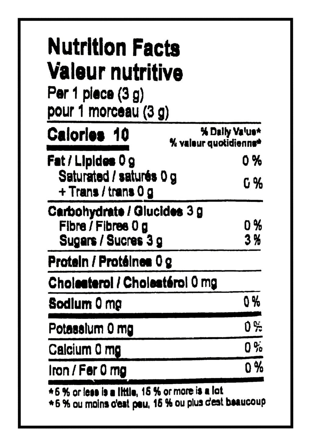 Nature's Bounty Scotch Mints Candy, 190g/7oz Bag - Nutrition Facts