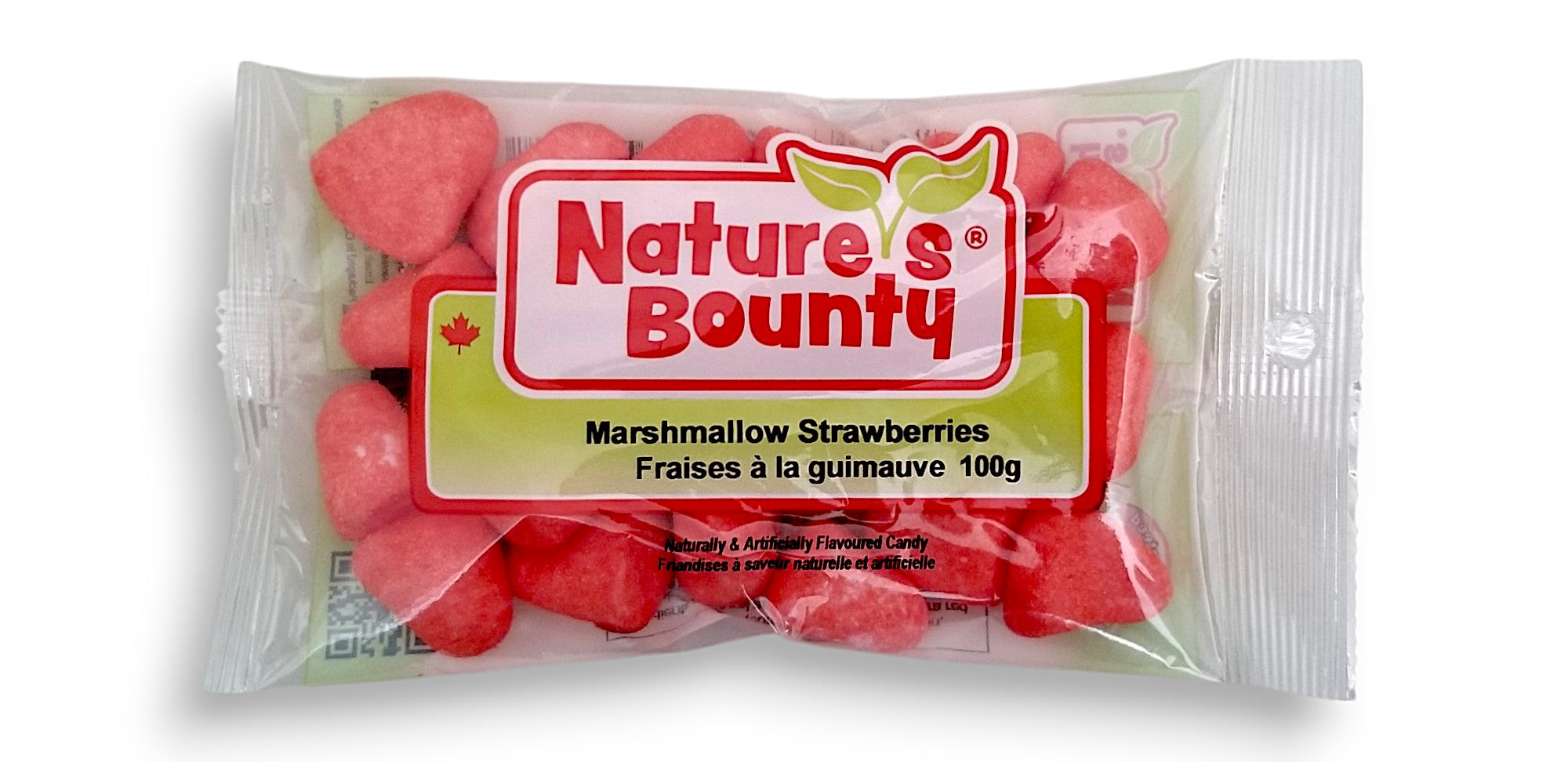 Nature's Bounty Strawberry Marshmallows Candy, 100g/3.5 oz. - Front
