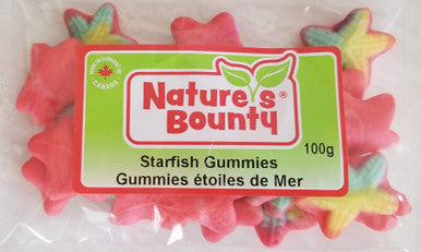 Nature's Bounty Starfish Gummies Candy Bag, 100g/3.5oz, (Imported from Canada)