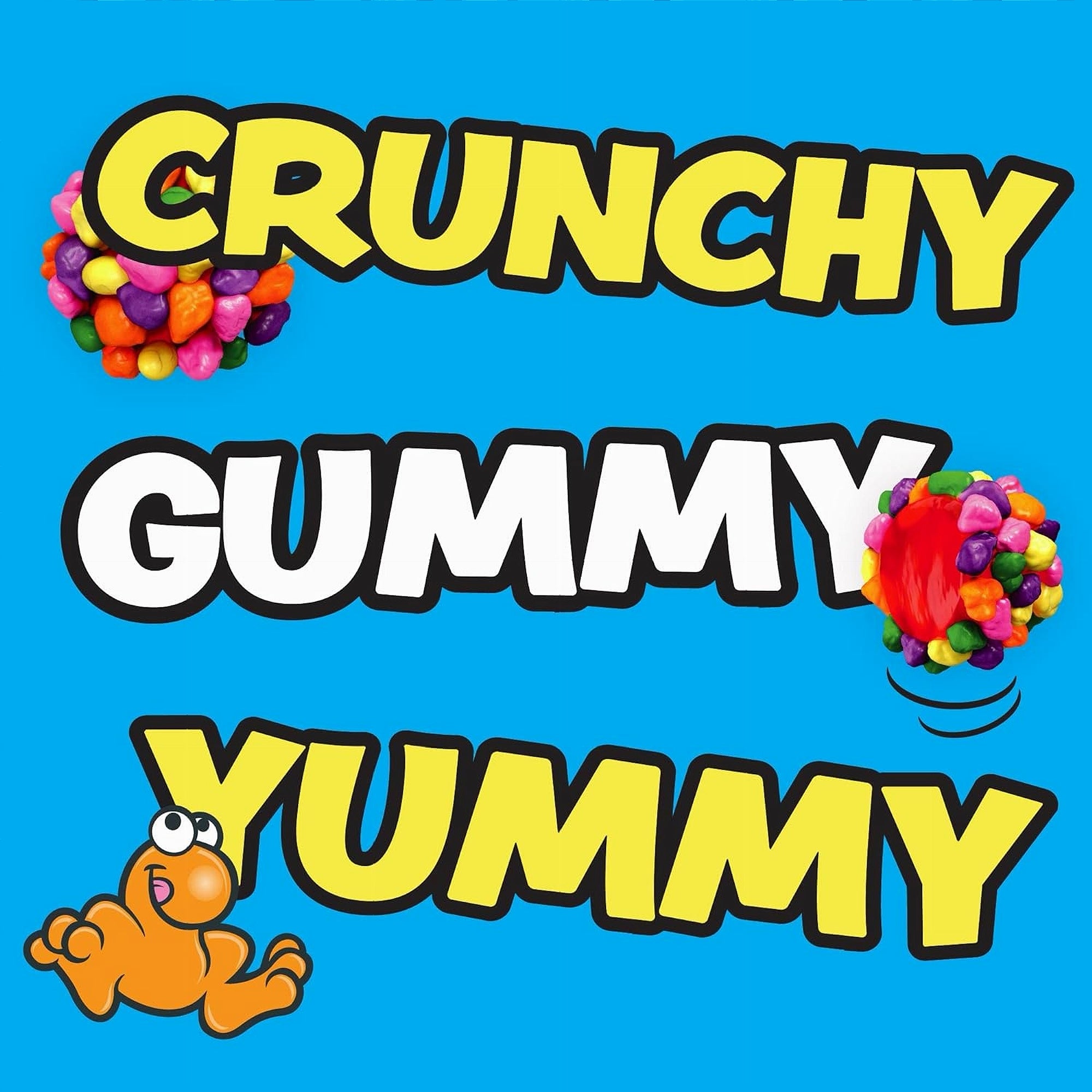 Nerds Gummy Clusters Rainbow 142g crunchy gummy cluster close-up