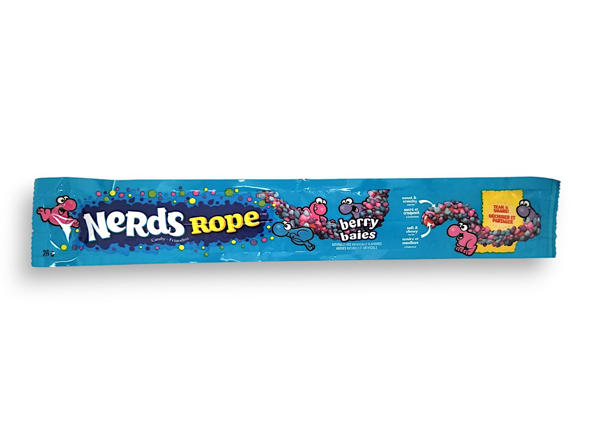Nerds Berry Rope Candy 26g/0.9 oz., Package, front of package.