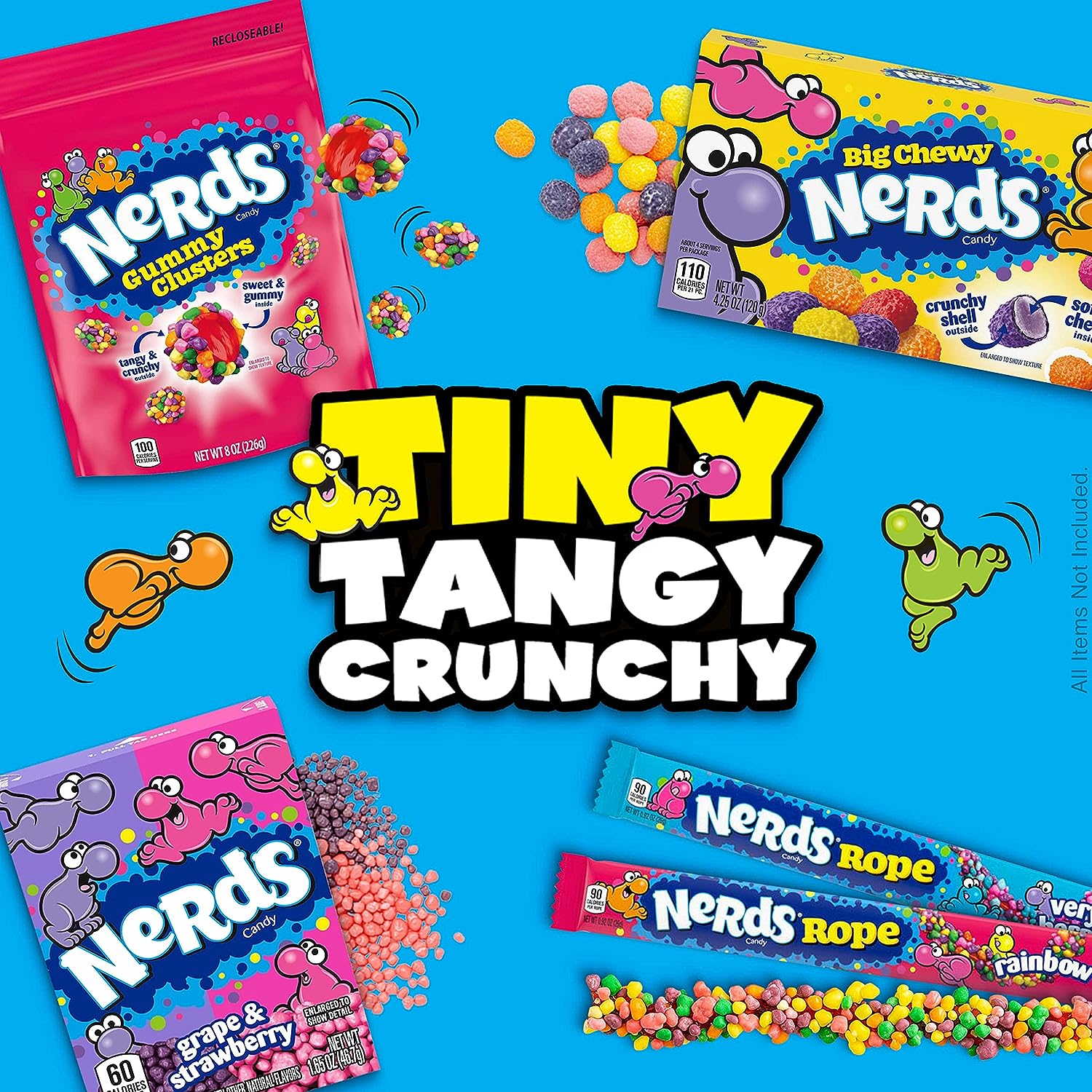 Nerds Gummy Clusters, 142g/5 oz. Bag Tiny Tangy