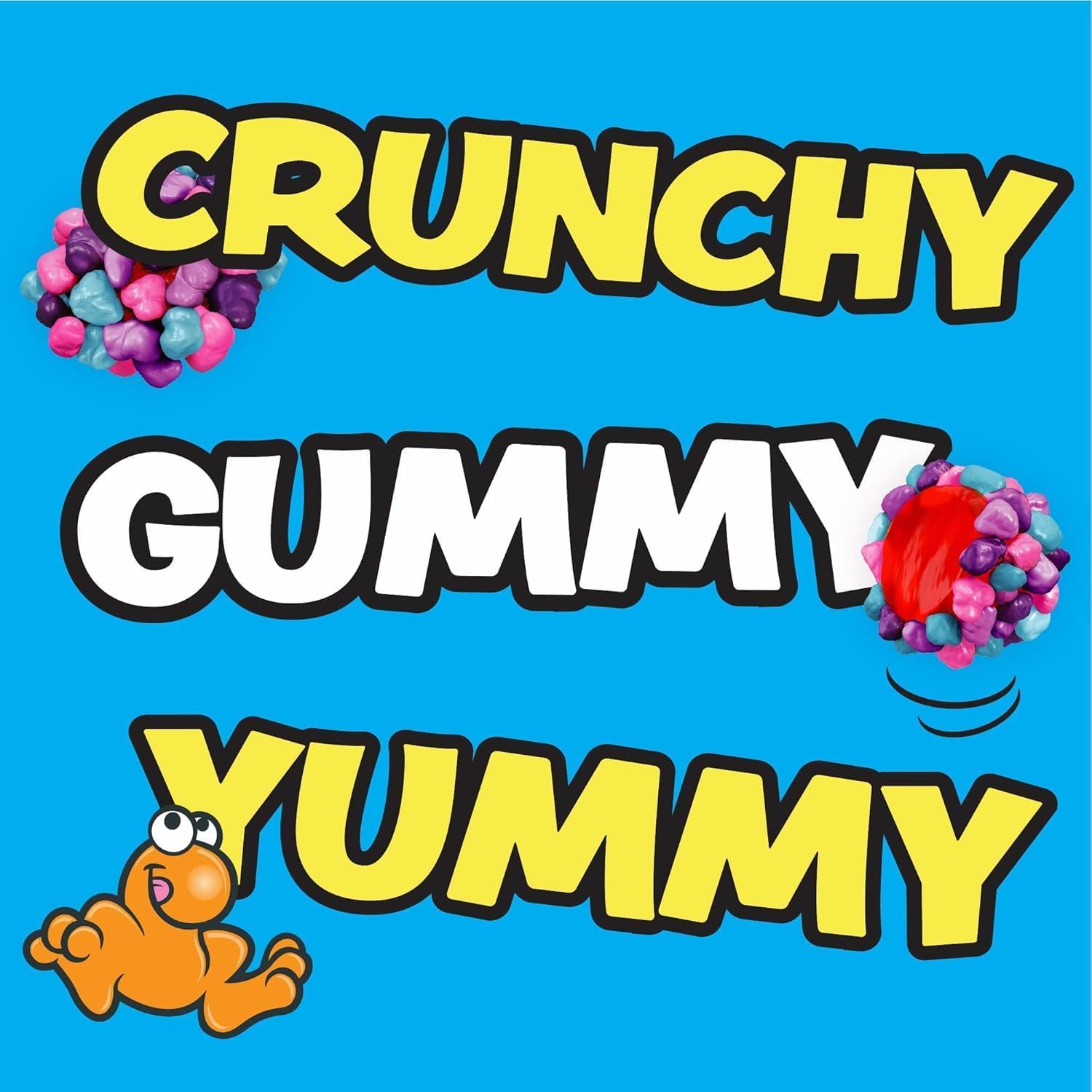 Nerds Gummy Clusters Berry 10-pack yummy crunchy gummy candy detail