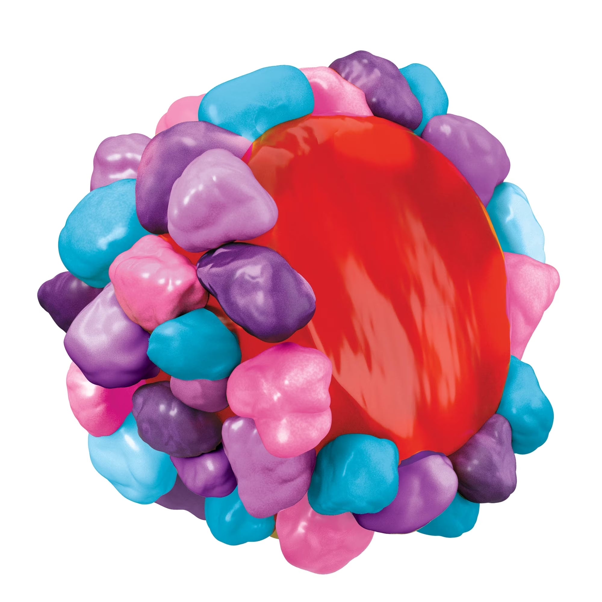 Nerds Gummy Clusters Berry 142g single cluster close-up — chewy gummy center
