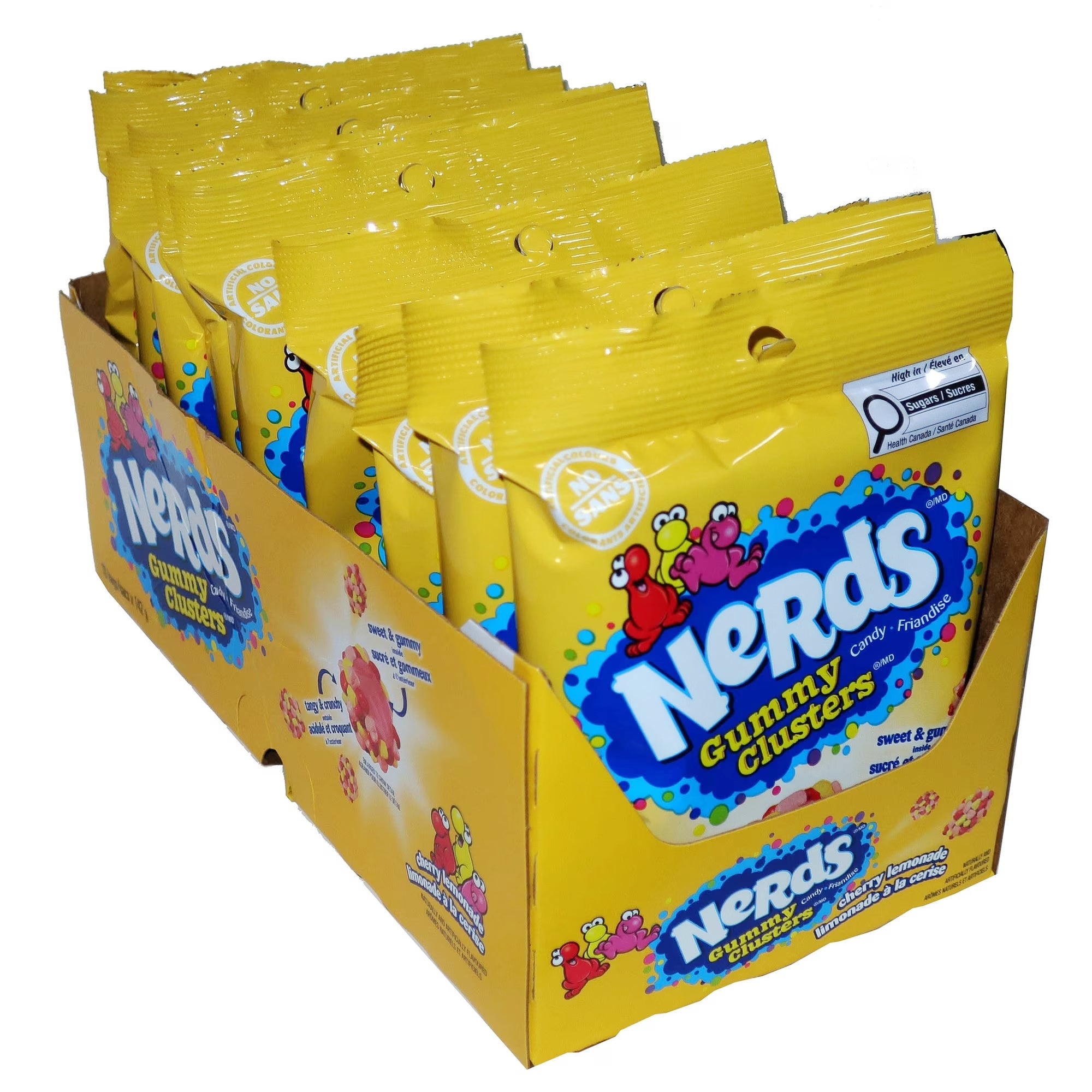 Nerds Gummy Clusters Cherry Lemonade 10-pack front package — bulk gummy candy value bundle