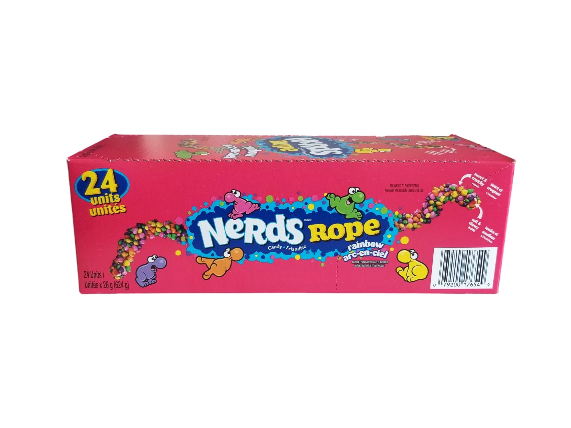 Nerds Rainbow Rope Candy 24 count side