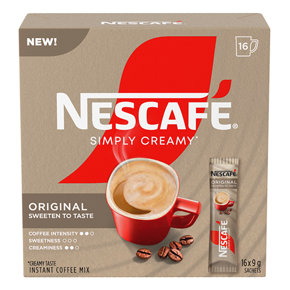 Nescafe Simply Creamy Instant Coffee front of box