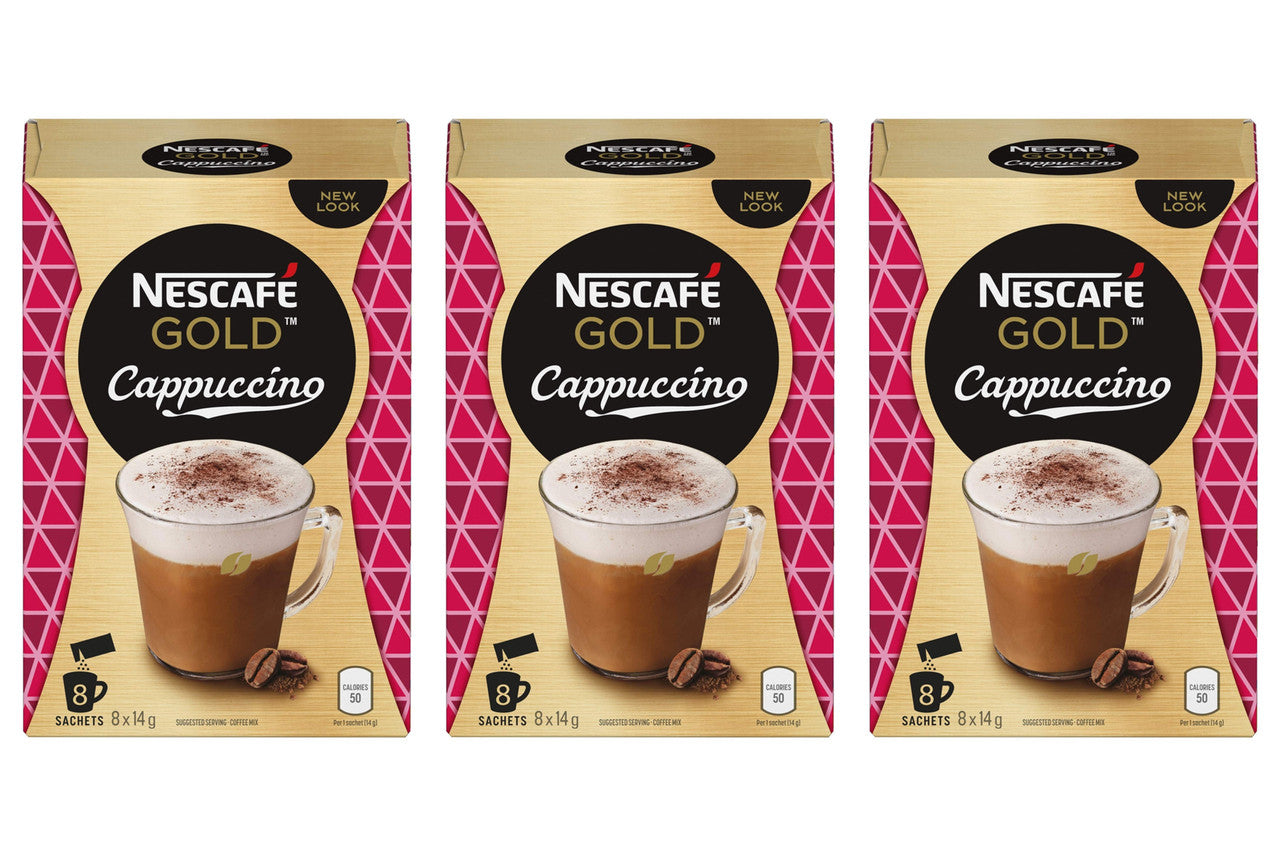 Nescafe Instant Cappuccino in Individual Pockets 3pk {Imported from Canada}