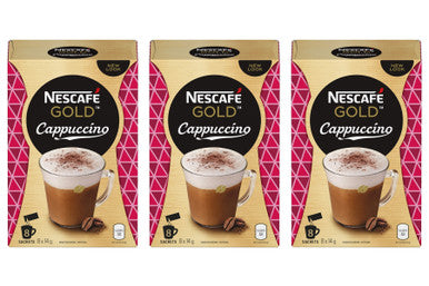 Nescafe Instant Cappuccino in Individual Pockets 3pk {Imported from Canada}