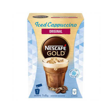 Nescafe Iced Cappuccino, Original, Instant Coffee Sachets, 7ct x 15g {Imported from Canada}