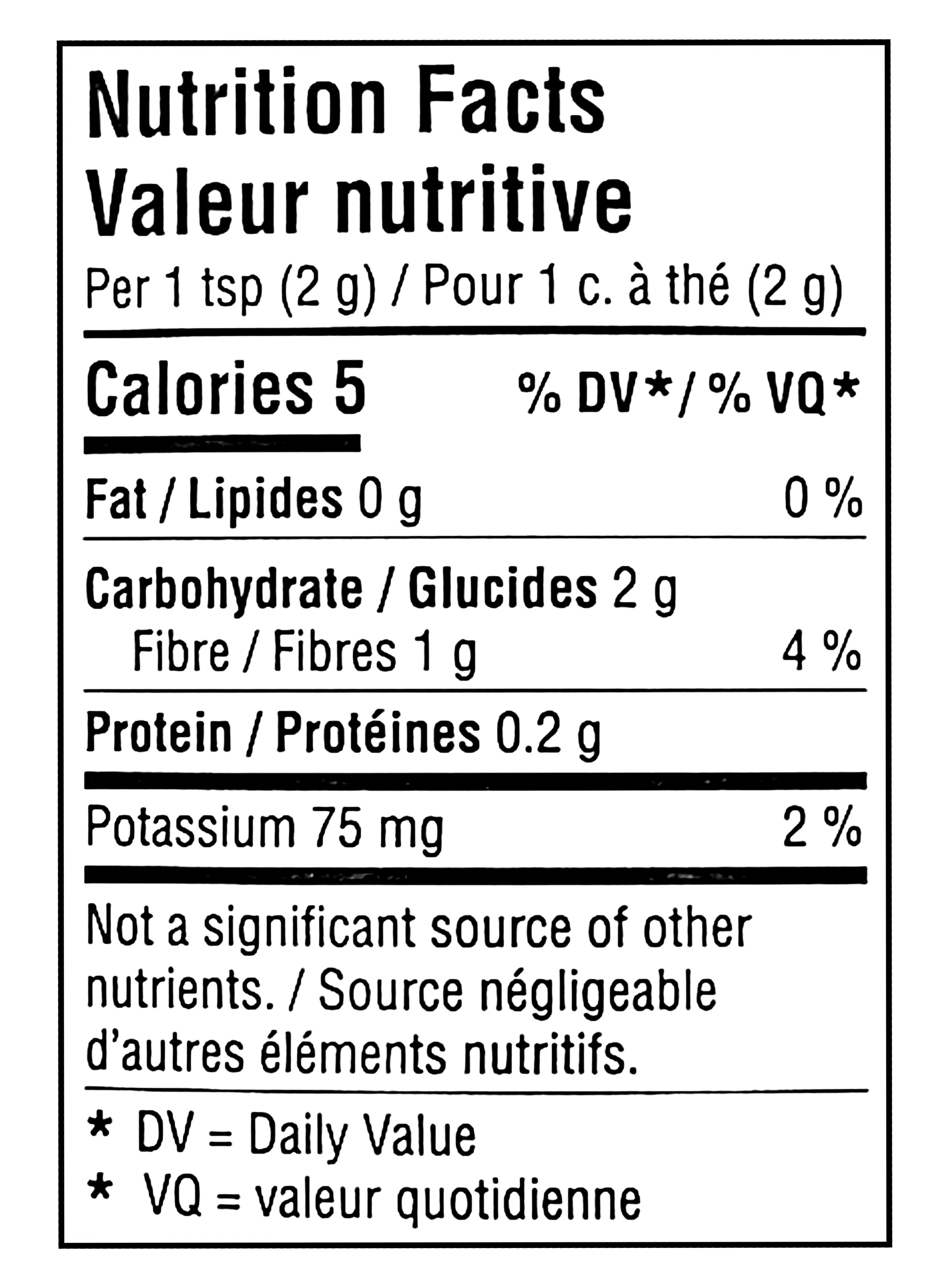 NESCAFE RICH Decaffeinated, Instant Coffee, 100g/3.5oz - Nutrition Facts Label