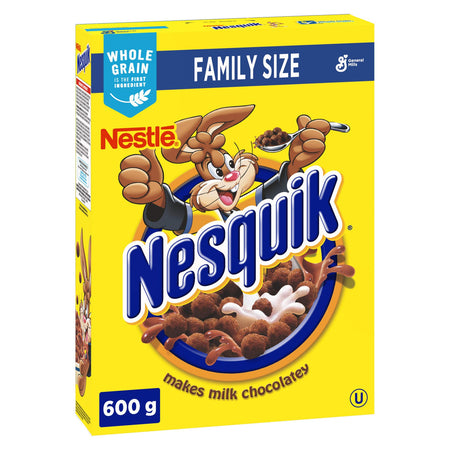 Nesquik Chocolatey Cereal, 600g/21.2 oz., Box