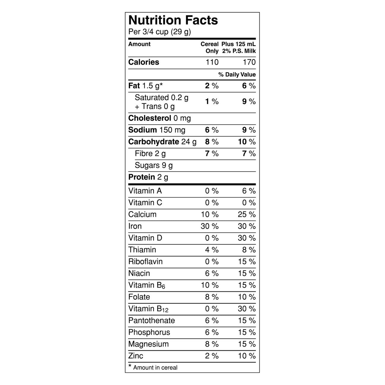 Nesquik Chocolatey Cereal, 600g/21.2 oz., Box Nutrition Facts