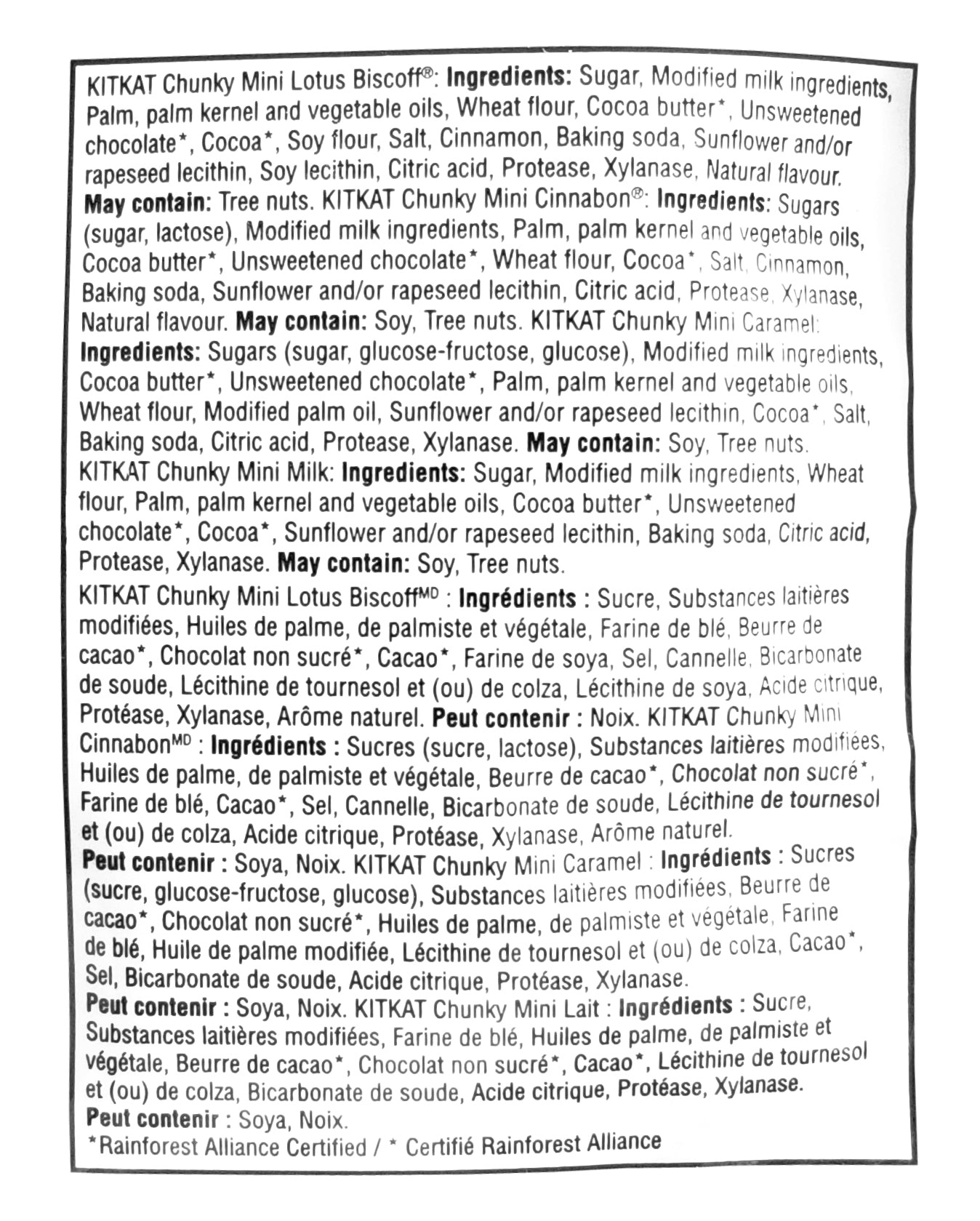 Nestle KitKat Lovers Minis, Caramel, Lotus Biscoff, Cinnabon, and Milk Chocolate Flavors, 300g/10.5 oz. Bag {Imported from Canada}