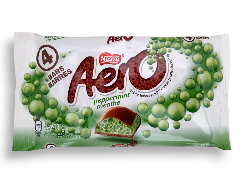 AERO Peppermint Bar – 4 x 41g (Pack of 4 Bars) - Front