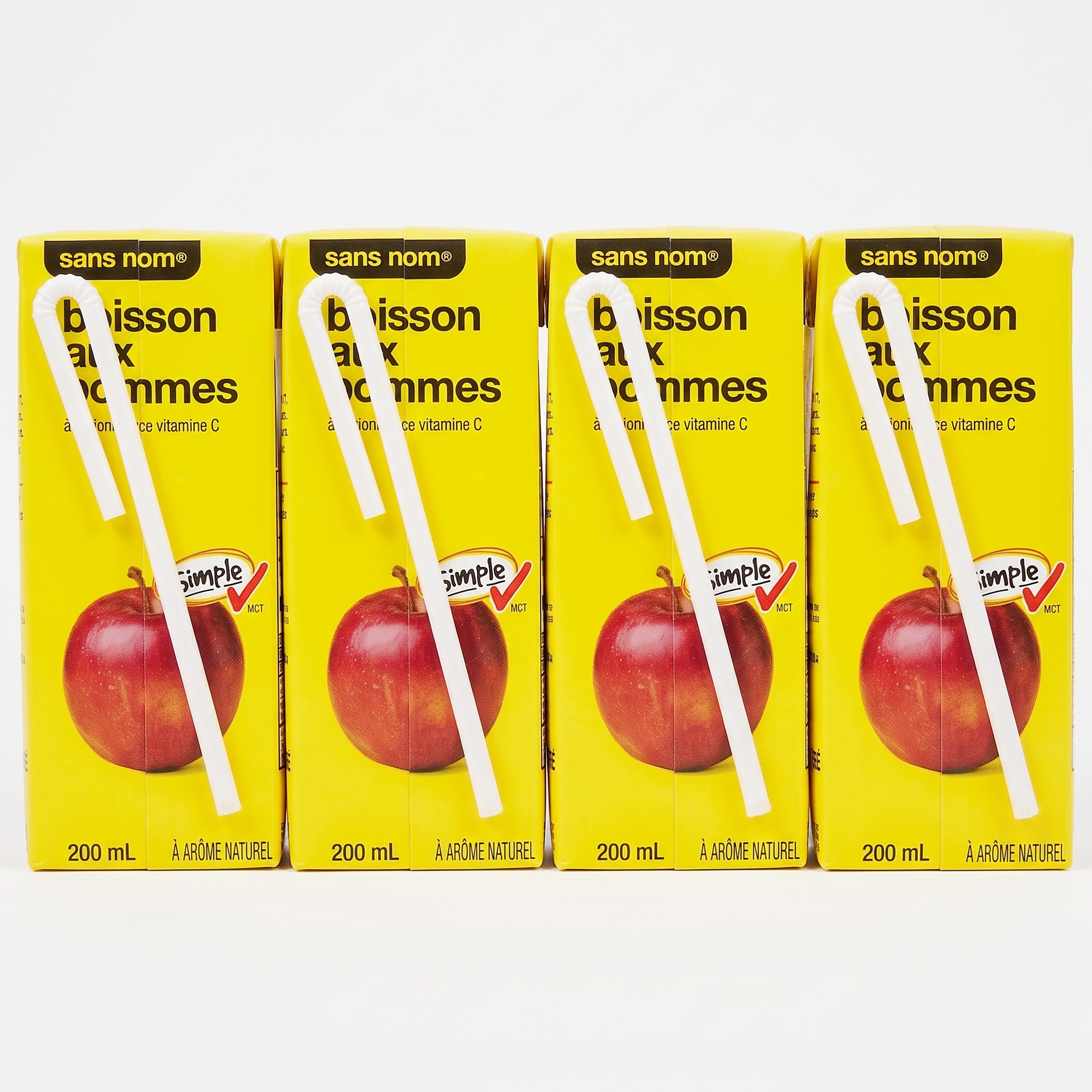 No Name Apple Juice Boxes, 8x200ml, 1.6L/54.1 fl oz