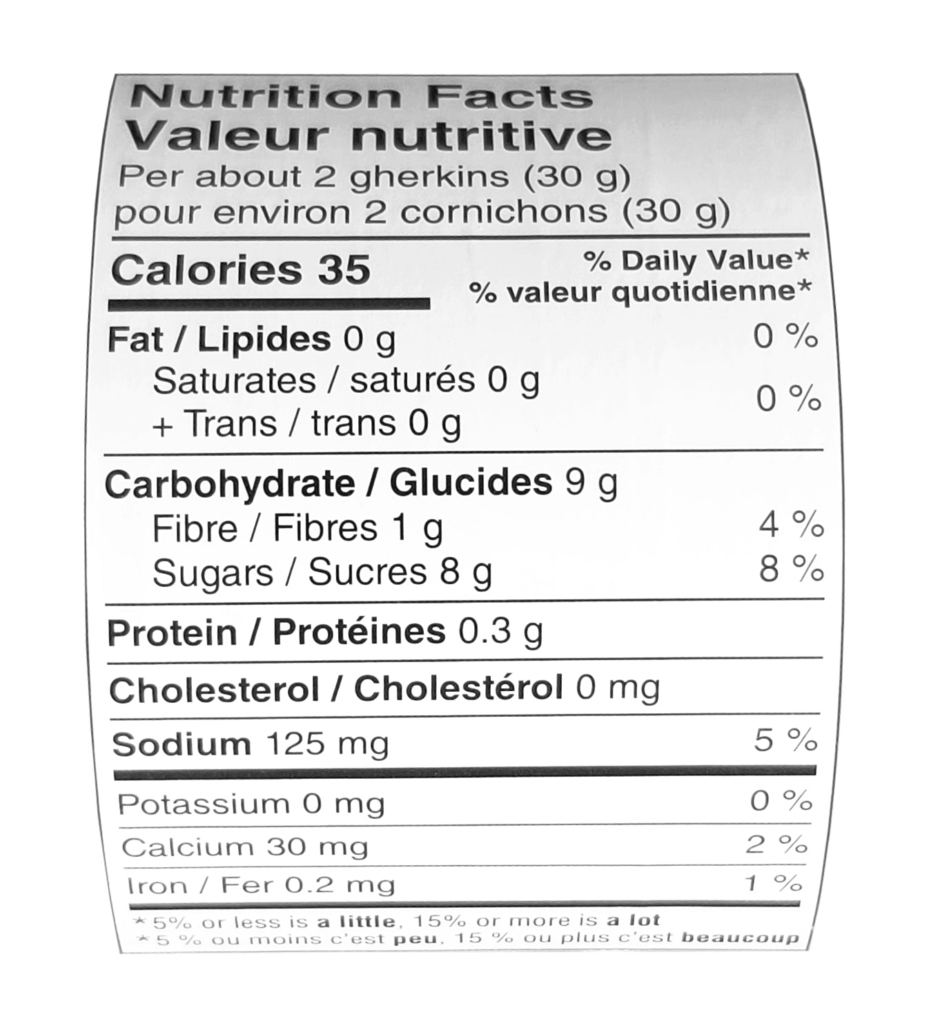 No Name Sweet Gherkin Pickles, 375ml/13 oz