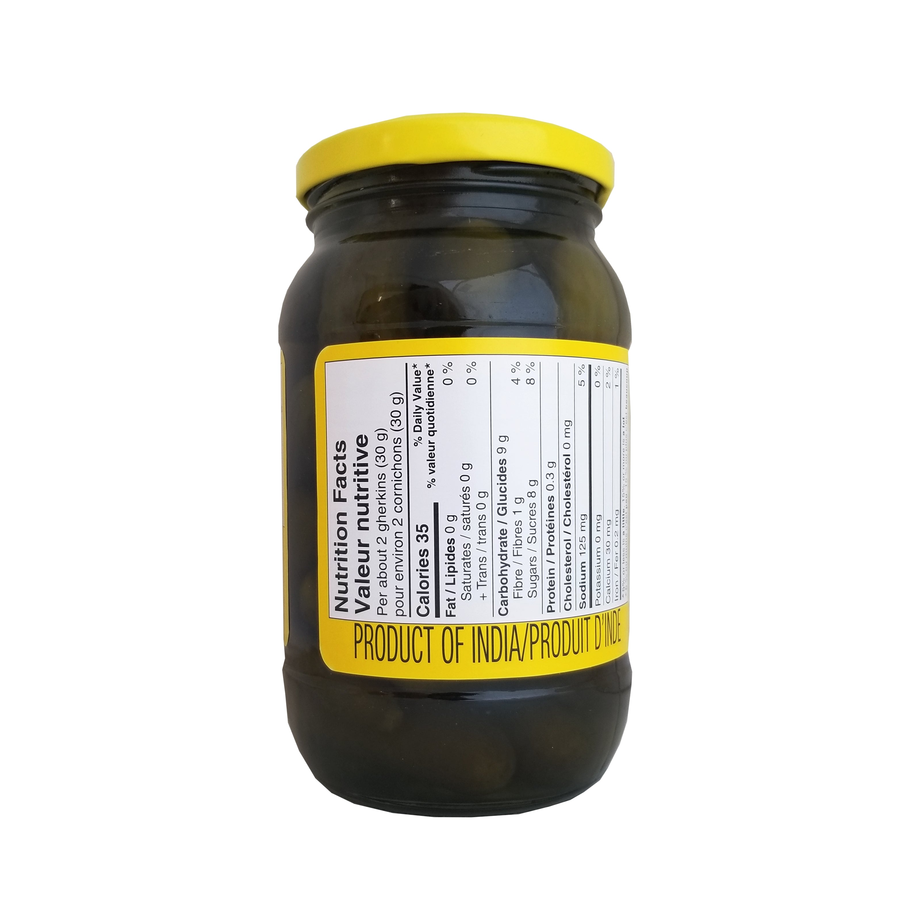 No Name Sweet Gherkin Pickles, 375ml/13 oz