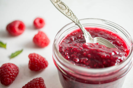 No Sugar Added Raspberry Jam