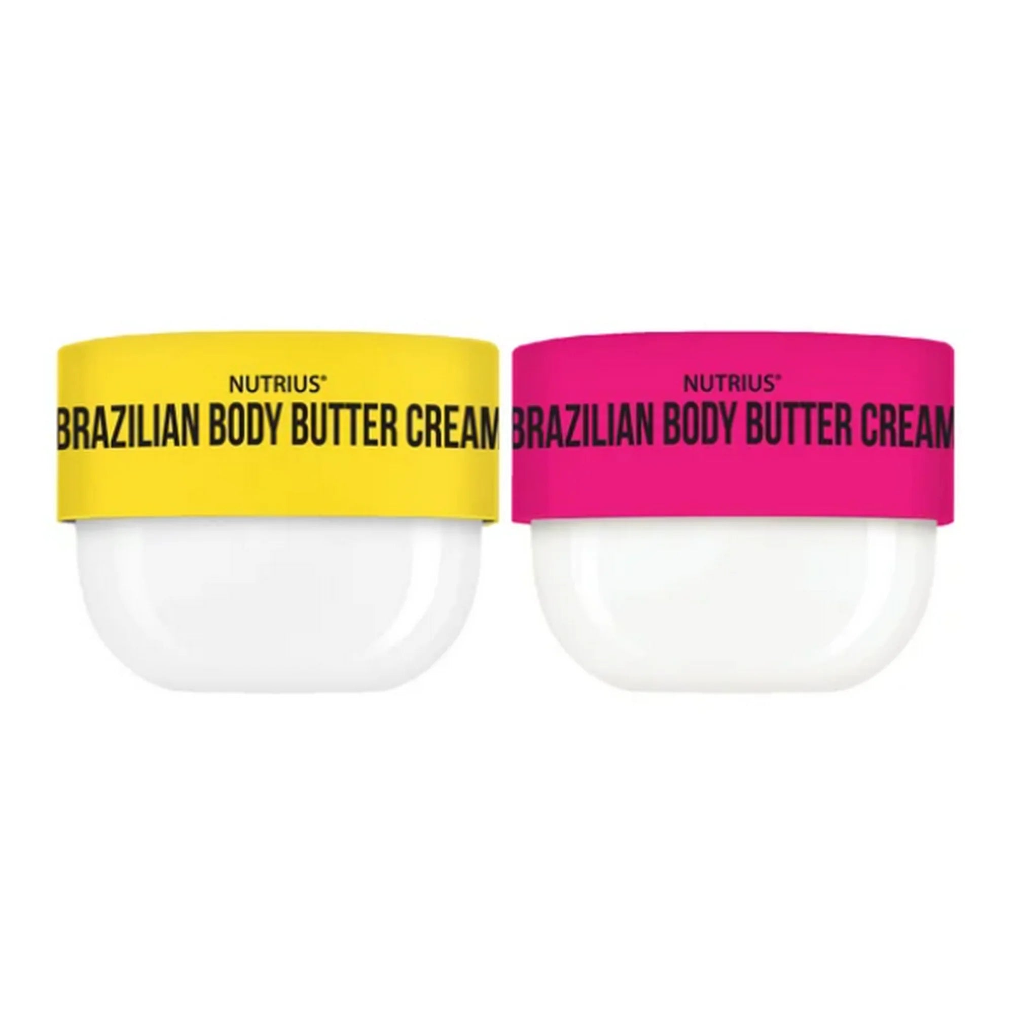 Nutrius Brazilian Body Butter Cream – Coco Bliss & Berry Bliss 2 x 177 mL (6 fl oz) - 2 Scents
