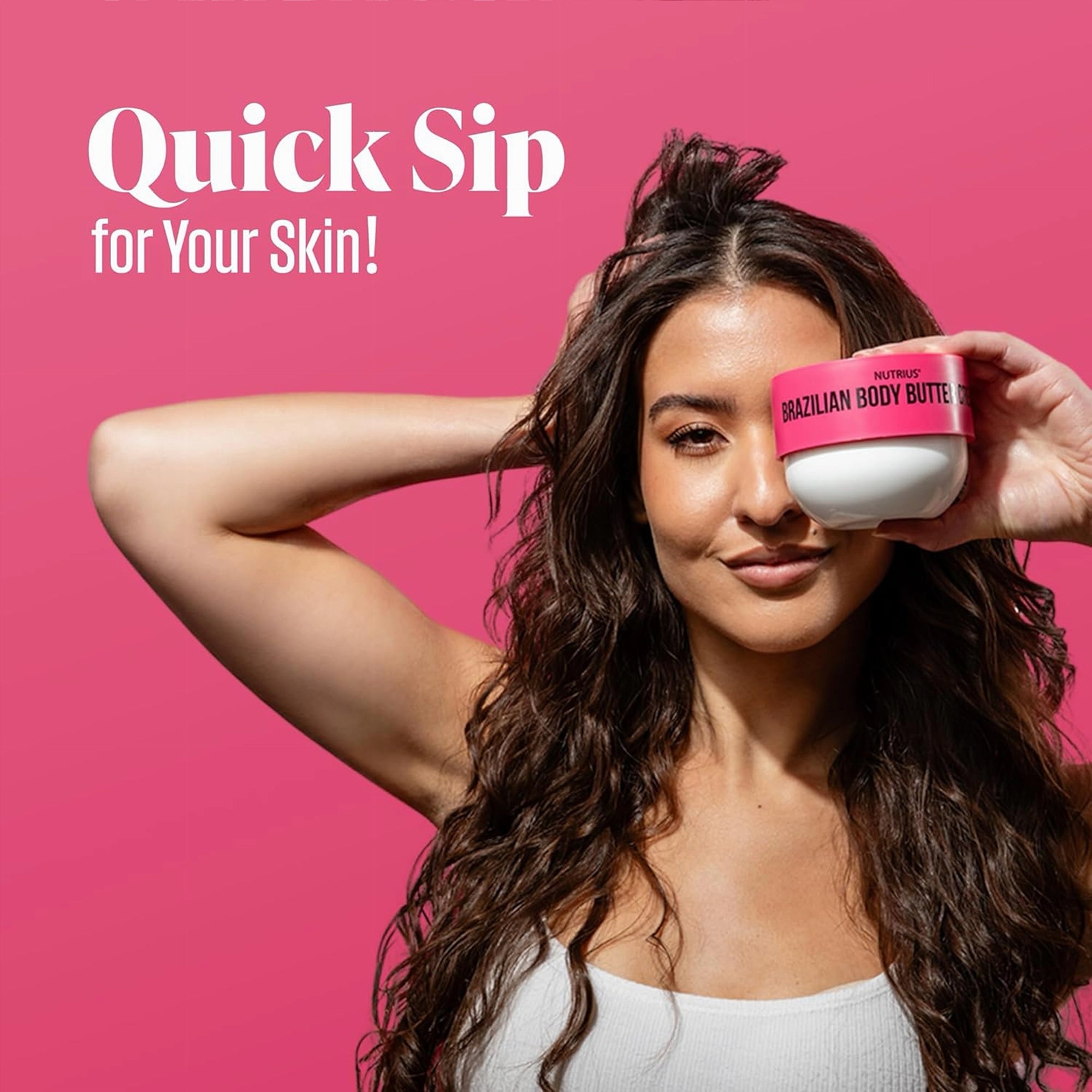 Nutrius Brazilian Body Butter Cream – Coco Bliss & Berry Bliss 2 x 177 mL (6 fl oz) - Berry Bliss Jar