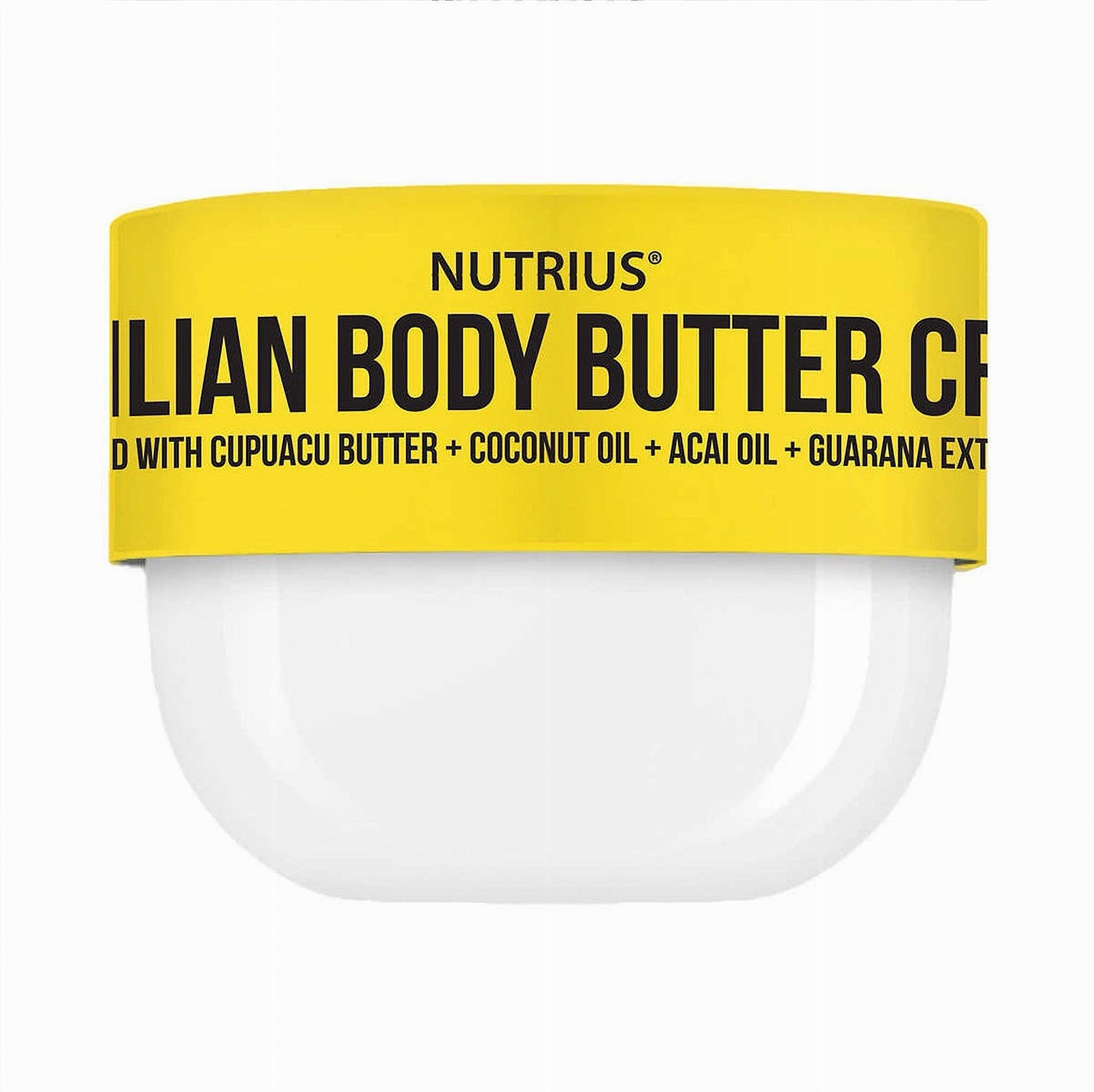Nutrius Brazilian Body Butter Cream – Coco Bliss & Berry Bliss 2 x 177 mL (6 fl oz) - Coco Bliss Jar