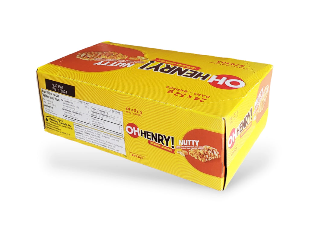 Hershey Oh Henry Nutty Bars, 24 x 52g/1.8 oz. Bars