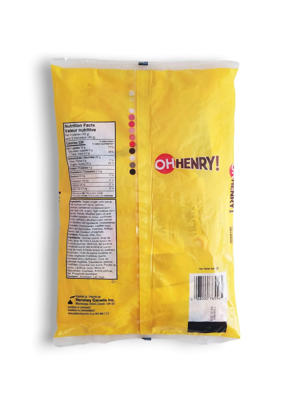 OH HENRY! Halloween Chocolatey Candy Bars, 24ct, 375g/13 oz