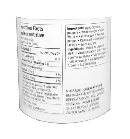 Compliments Oh Mama! Hot Cayenne Pepper Sauce, 354mL/12.4 fl. oz., Bottle {Imported from Canada}