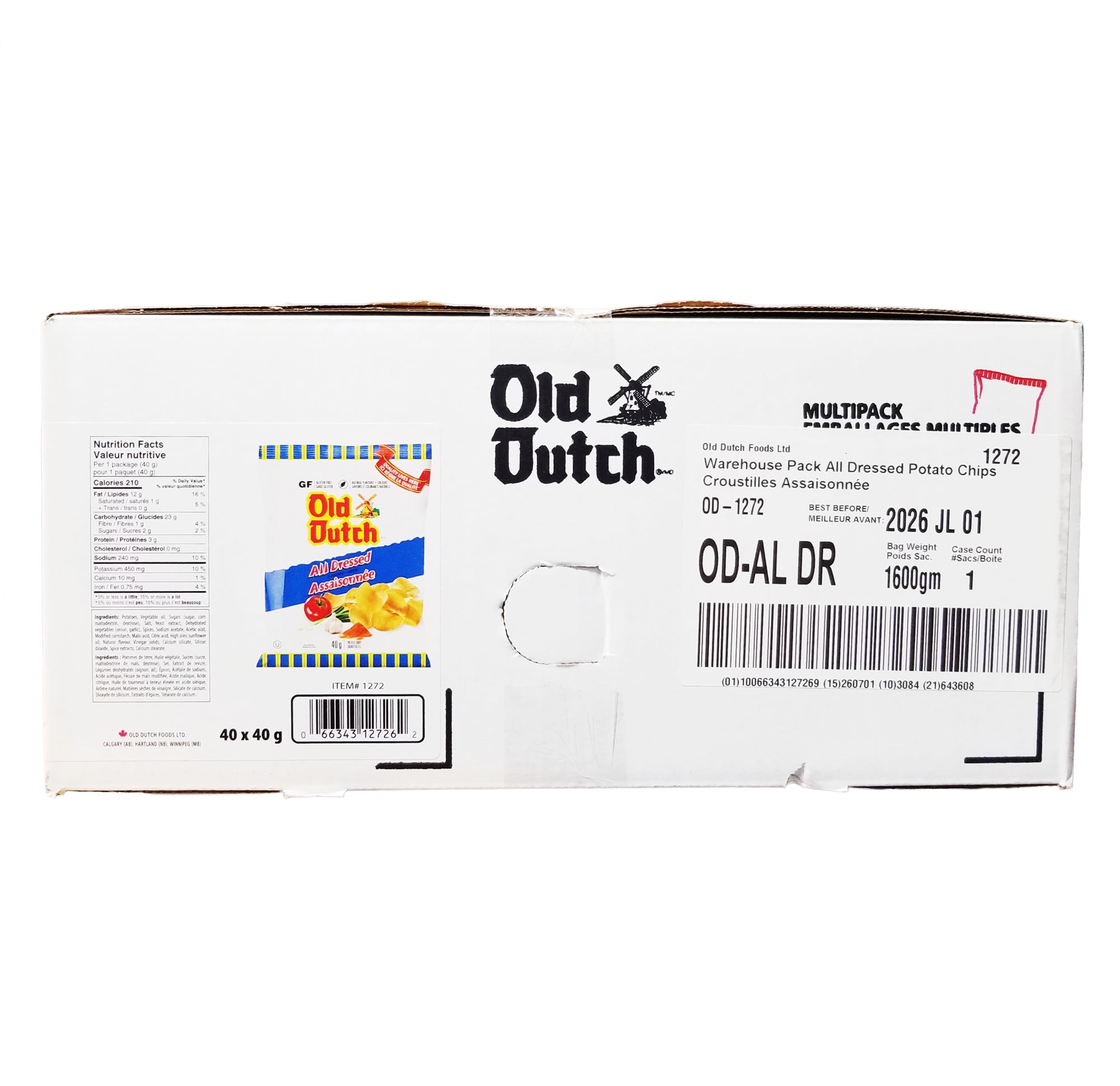 Old Dutch Potato Chips – 40 g (1.41 oz) | All Flavors & Sizes