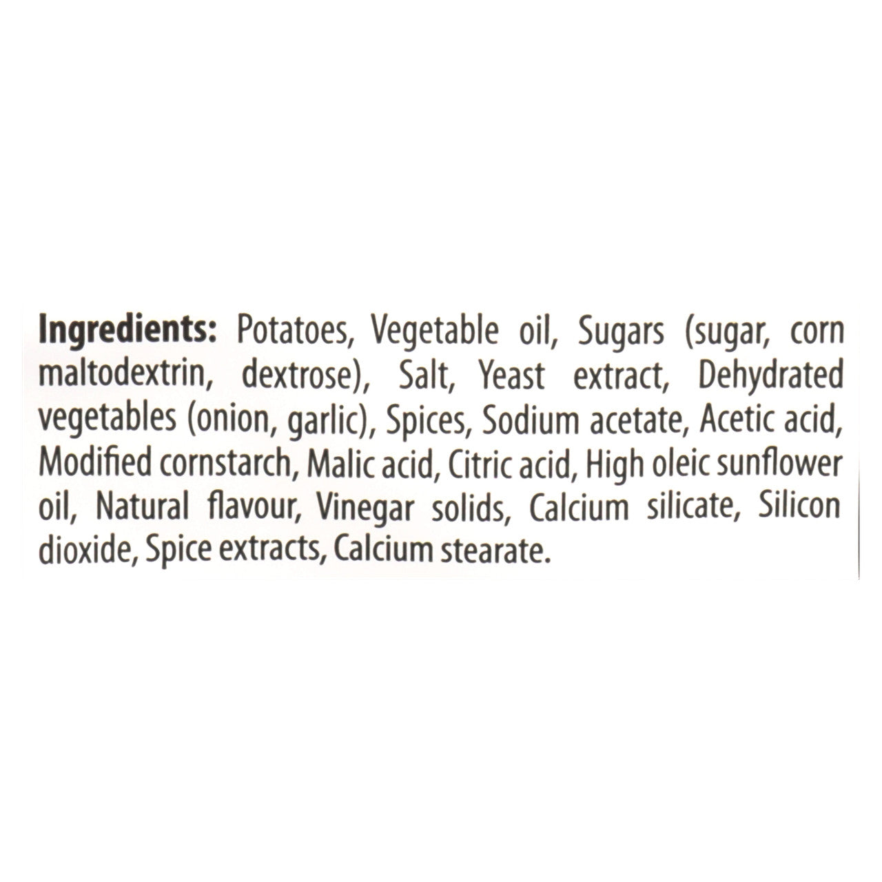 Old Dutch All Dressed Potato Chips, 235g/8.3 oz - Ingredients