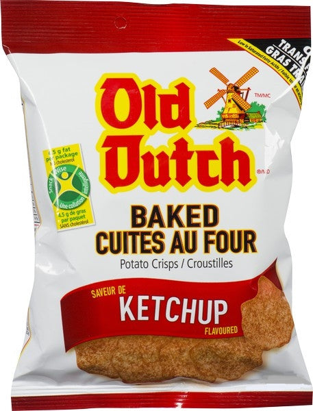 Old Dutch Baked Chips, Ketchup, 32g/1.13oz, (36pk){Imported from Canada}