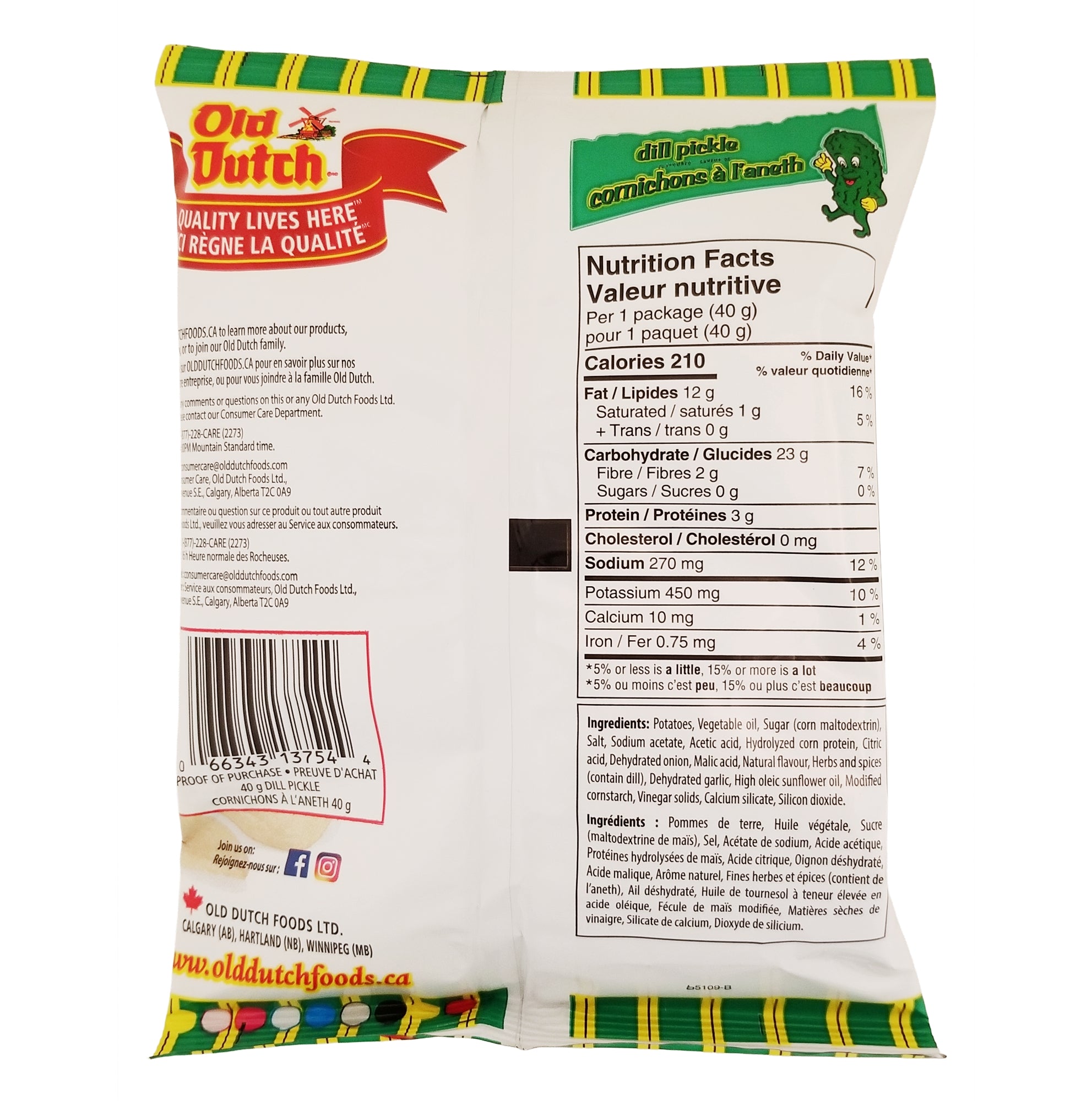 Old Dutch Potato Chips – 40 g (1.41 oz) | All Flavors & Sizes