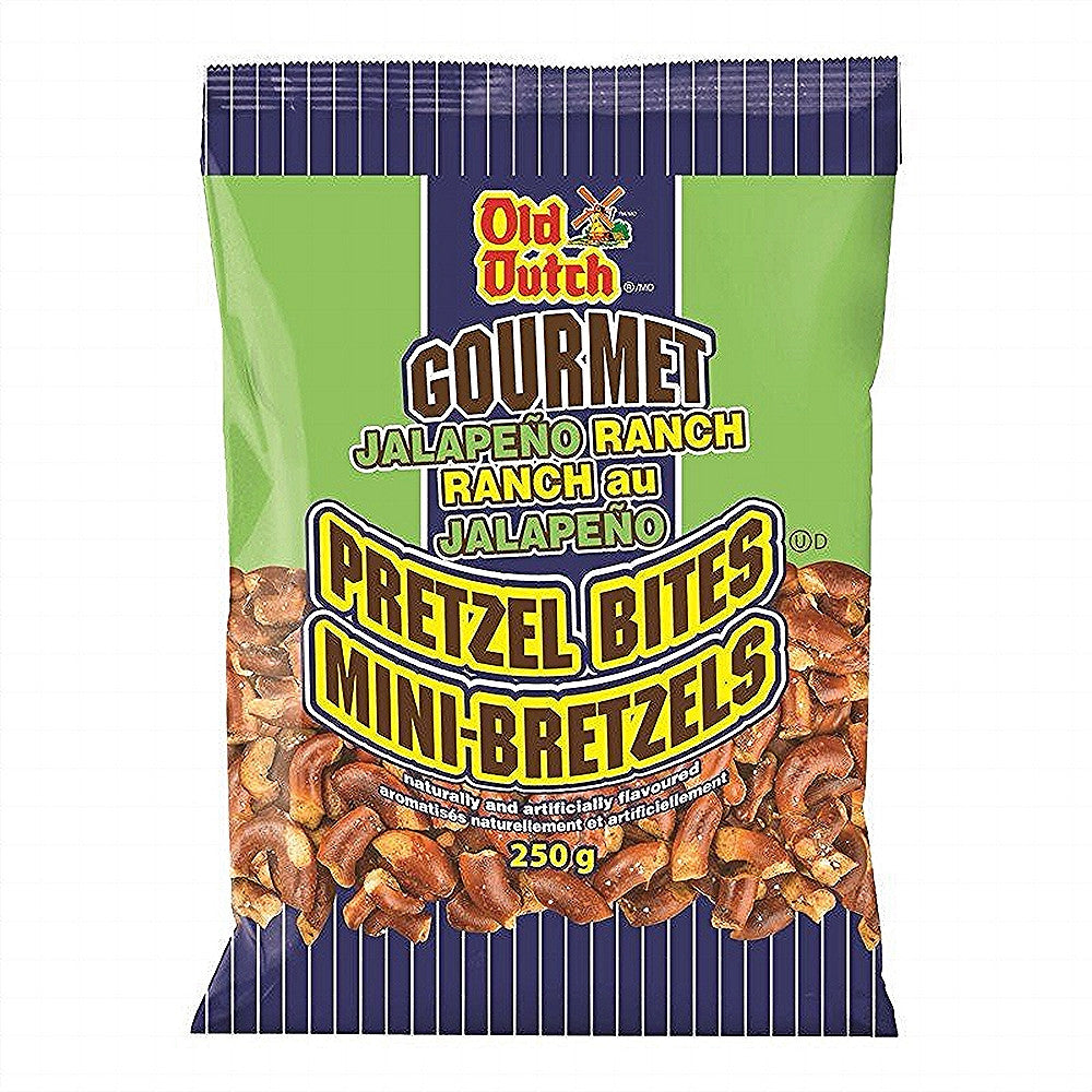 Old Dutch Gourmet Jalapeno Ranch Pretzel Bites, 250g/8.75oz. Bag